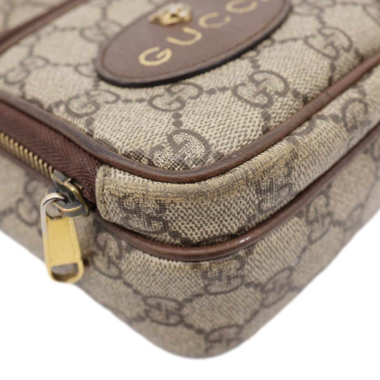 Gucci Neo   Mini GG Supreme Canvas Crossbody Bag Beige 658556