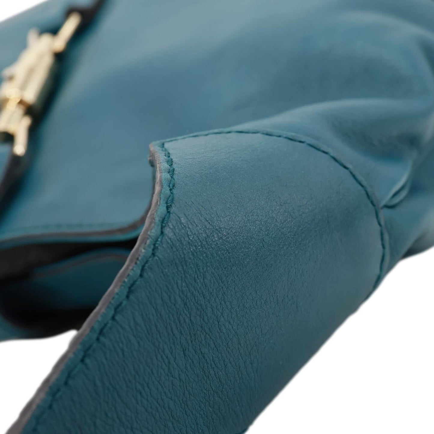 GUCCI Jackie Medium Leather Hobo Bag Teal 277520