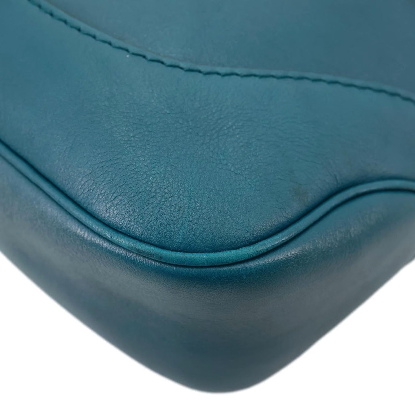 GUCCI Jackie Medium Leather Hobo Bag Teal 277520