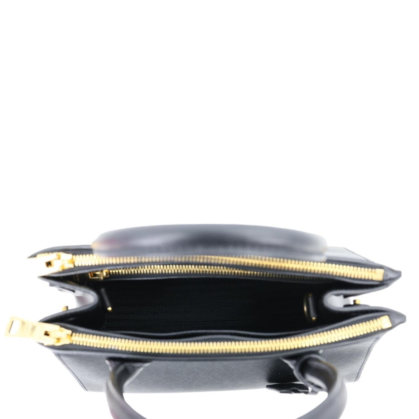 PRADA Paradigme Saffiano Leather Tote Shoulder Bag Black
