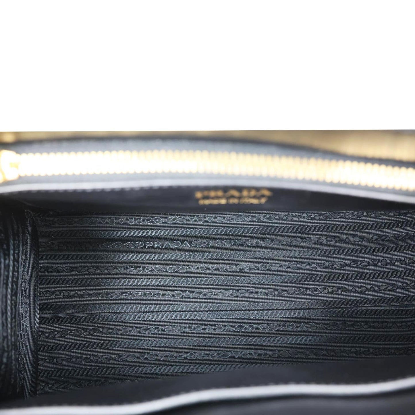 PRADA Paradigme Saffiano Leather Tote Shoulder Bag Black