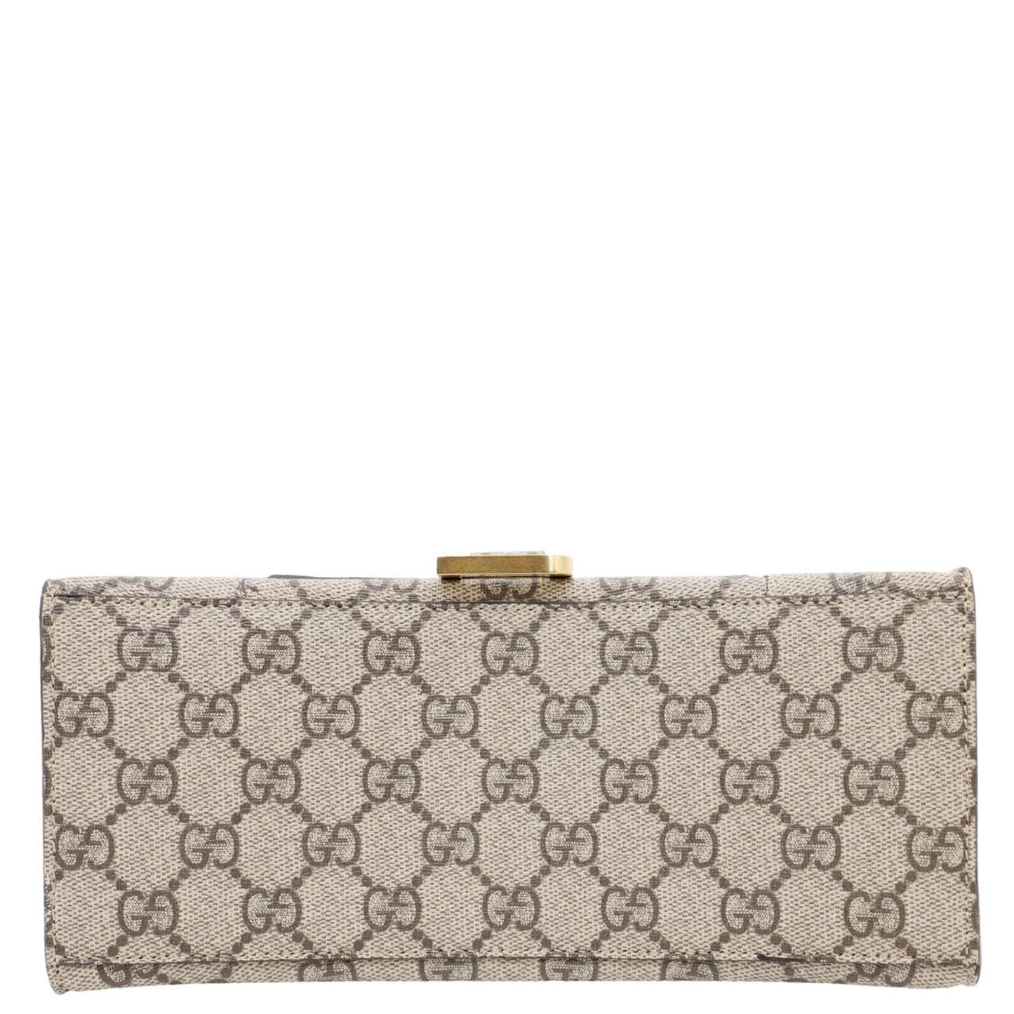 BALENCIAGA X GUCCI Hourglass Small GG Supreme Monogram Top Handle Shoulder Bag Beige 681697