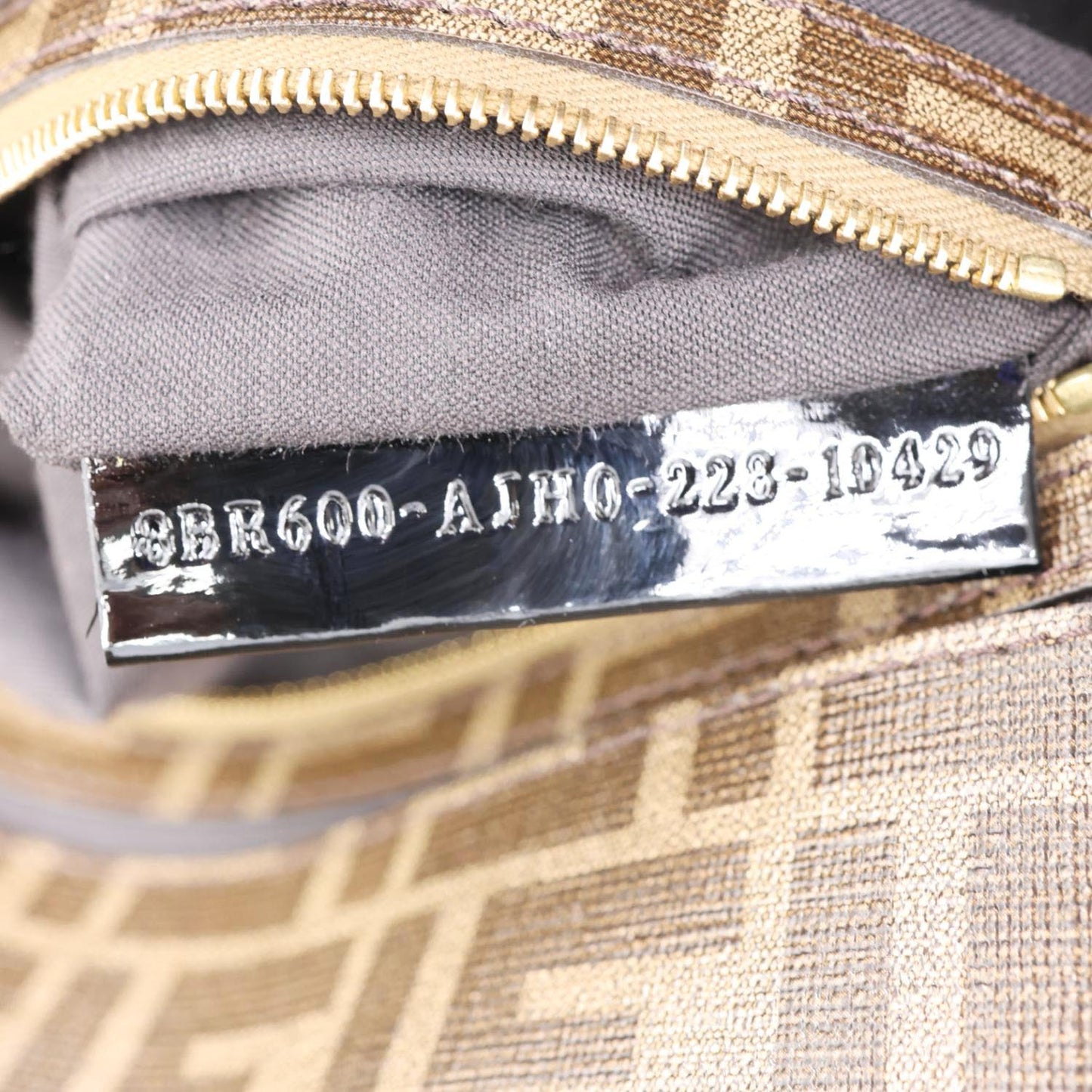 FENDI FF 1974 Hairdo Girls Inlay Glazed Fabric Baguette Bag Yellow