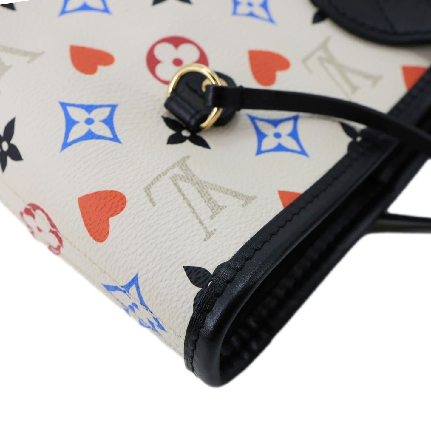 LOUIS VUITTON Game On Neverfull MM Monogram Canvas Tote Bag White
