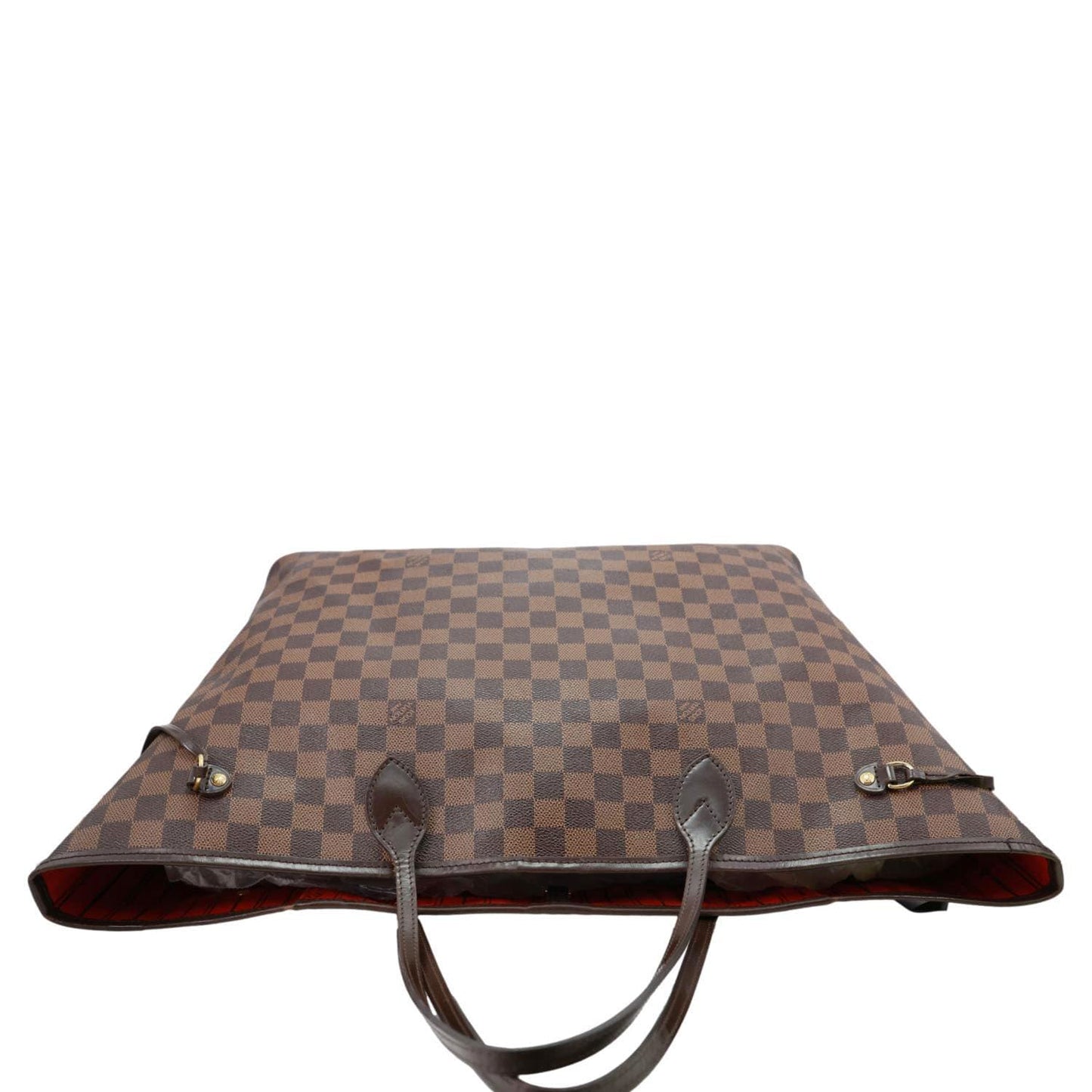 LOUIS VUITTON Neverfull GM Damier Ebene Tote Bag Brown