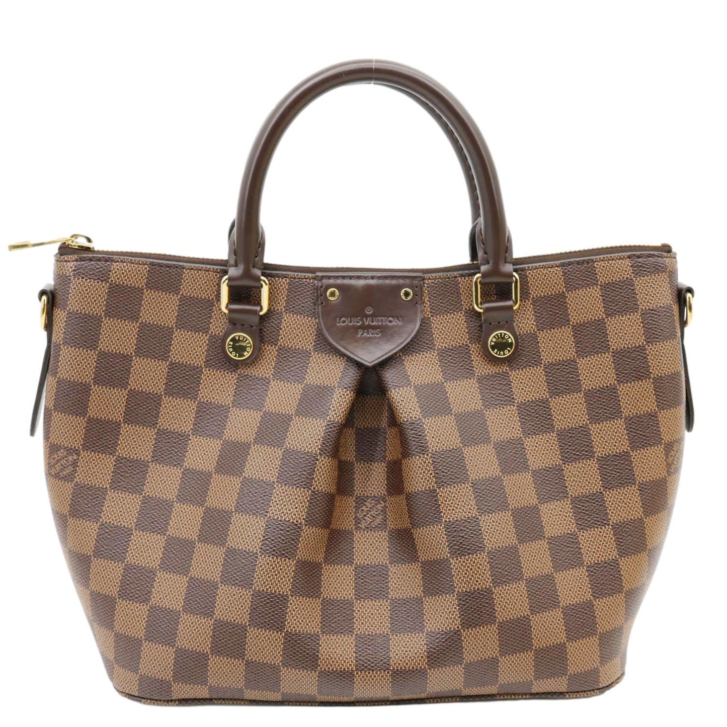 LOUIS VUITTON Siena MM Damier Ebene Shoulder Bag Brown
