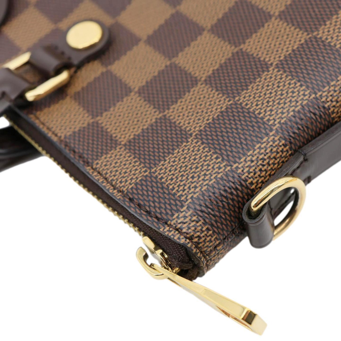 LOUIS VUITTON Siena MM Damier Ebene Shoulder Bag Brown