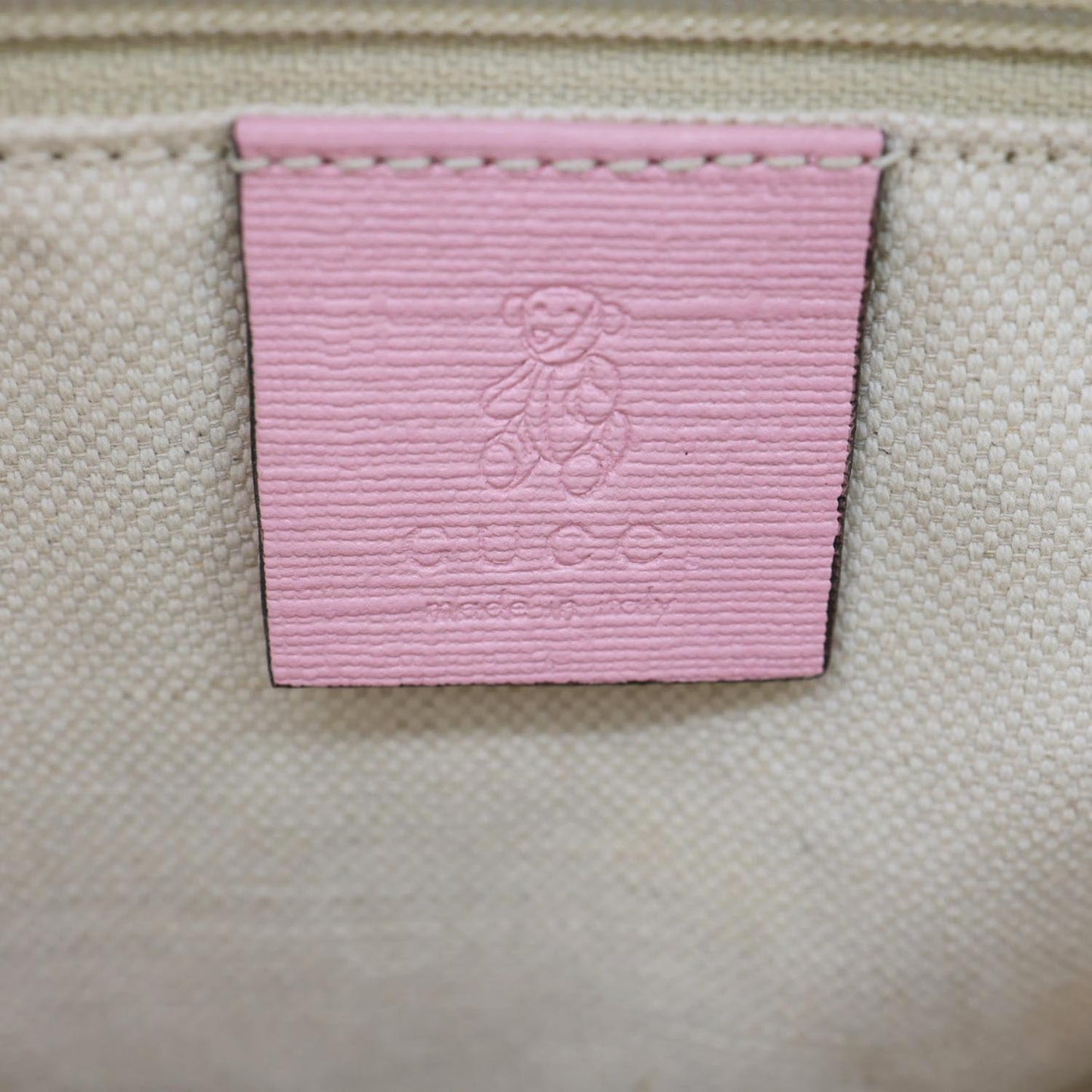 GUCCI Striped Kids GG Supreme Canvas Backpack Pink 271327