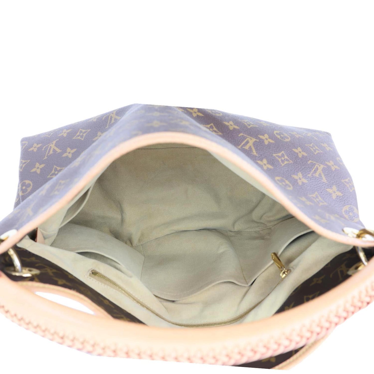 LOUIS VUITTON Artsy MM NM Monogram Canvas Shoulder Bag Brown