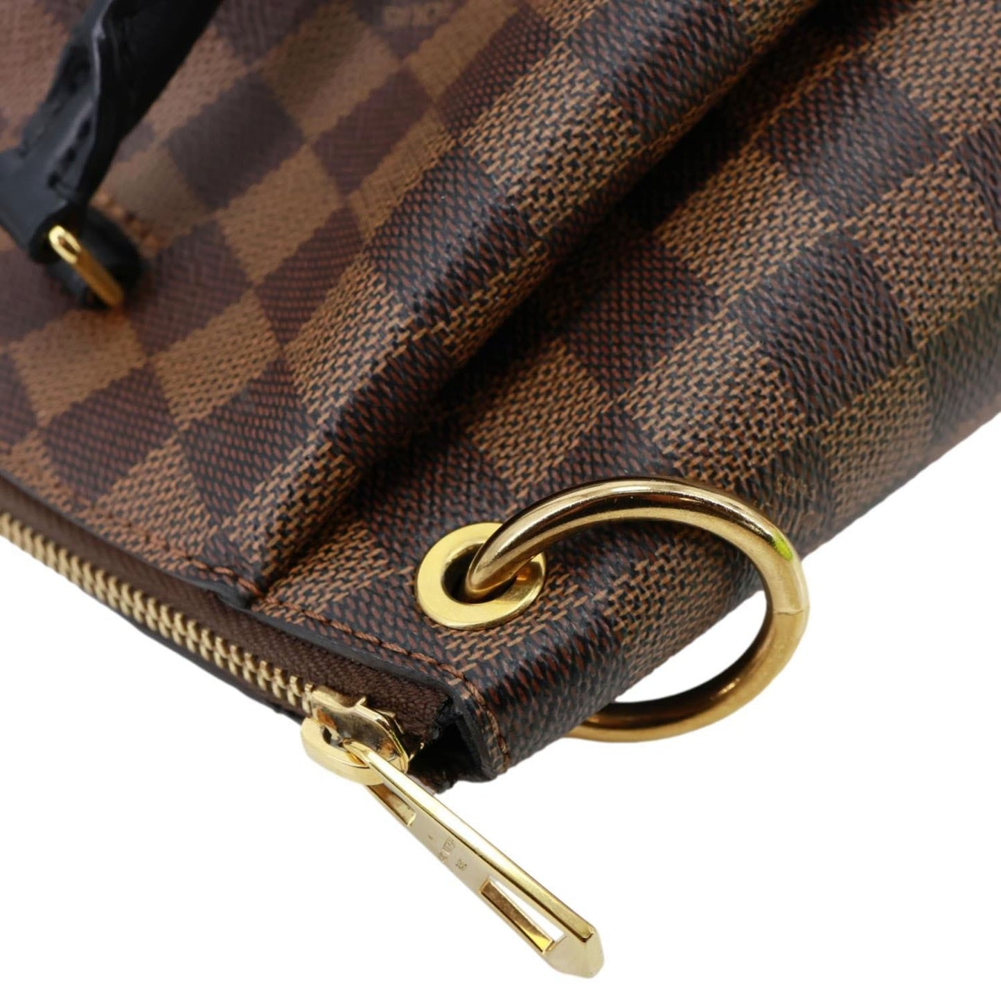 LOUIS VUITTON Odeon PM Damier Ebene Tote Shoulder Bag Brown