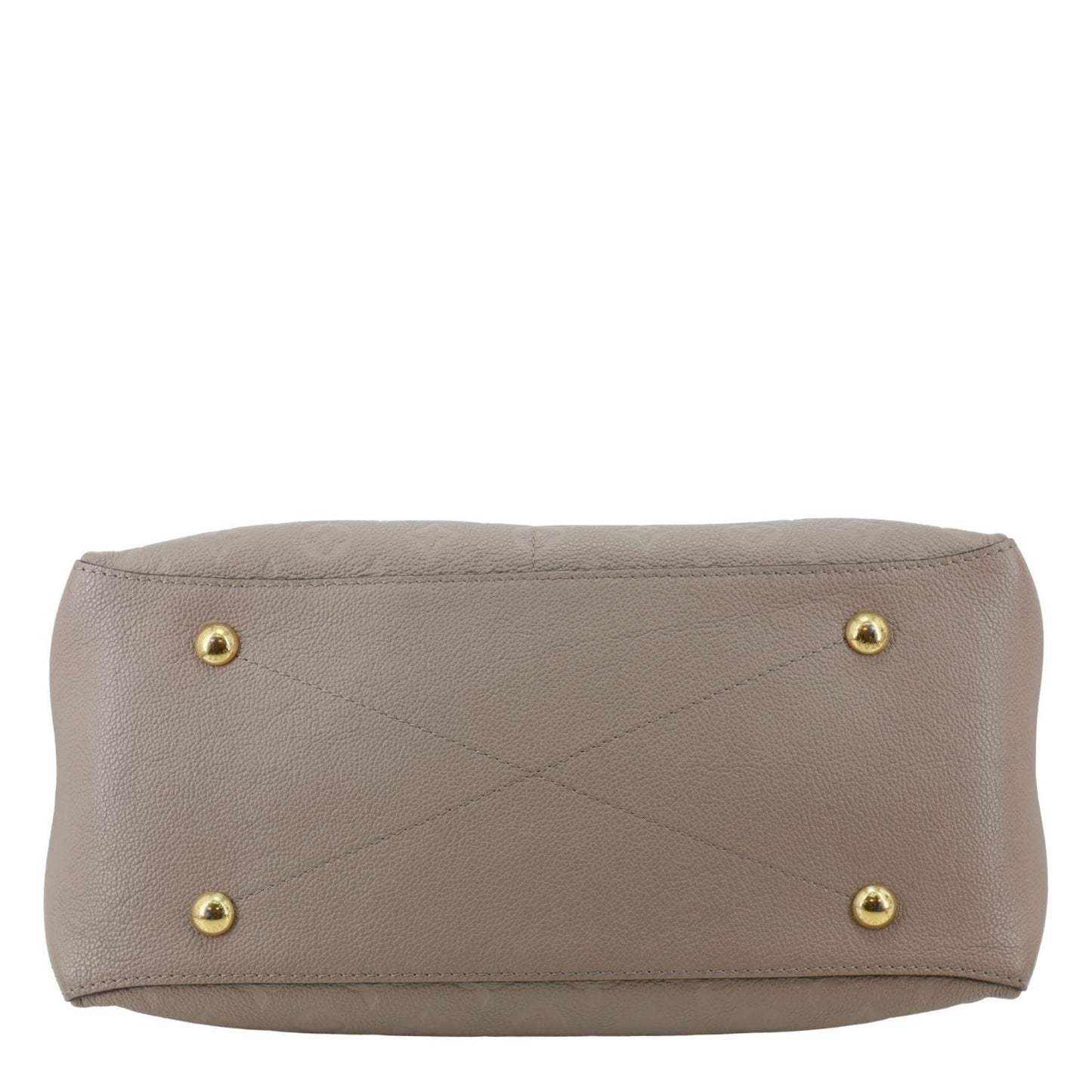 LOUIS VUITTON Maida Monogram Empreinte Leather Hobo Shoulder Bag Beige