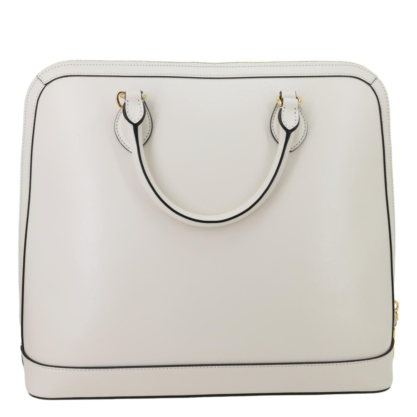 GUCCI Horsebit 1955 Leather Top Handle Crossbody Bag Off White 621640