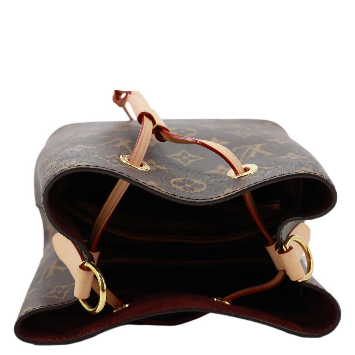 LOUIS VUITTON Neonoe BB Monogram Canvas Bucket Bag Brown