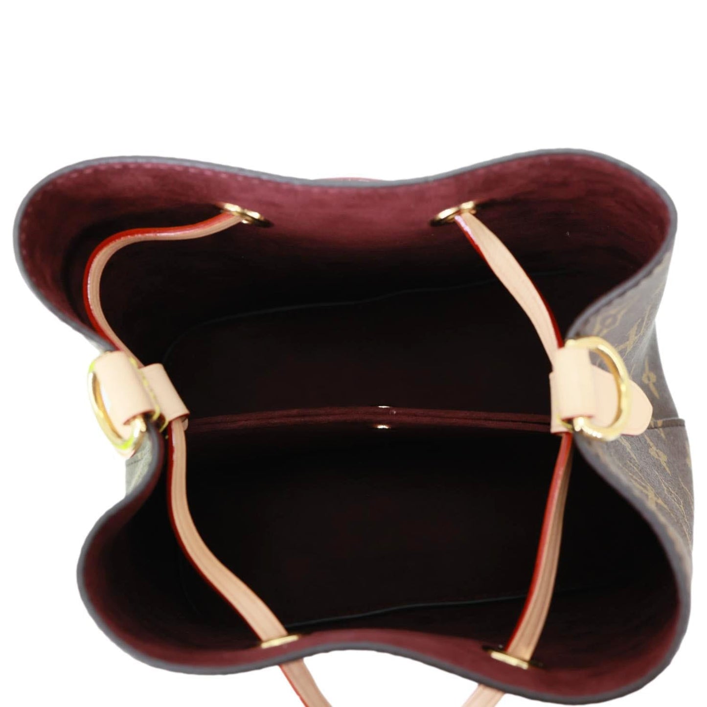 LOUIS VUITTON Neonoe BB Monogram Canvas Bucket Bag Brown