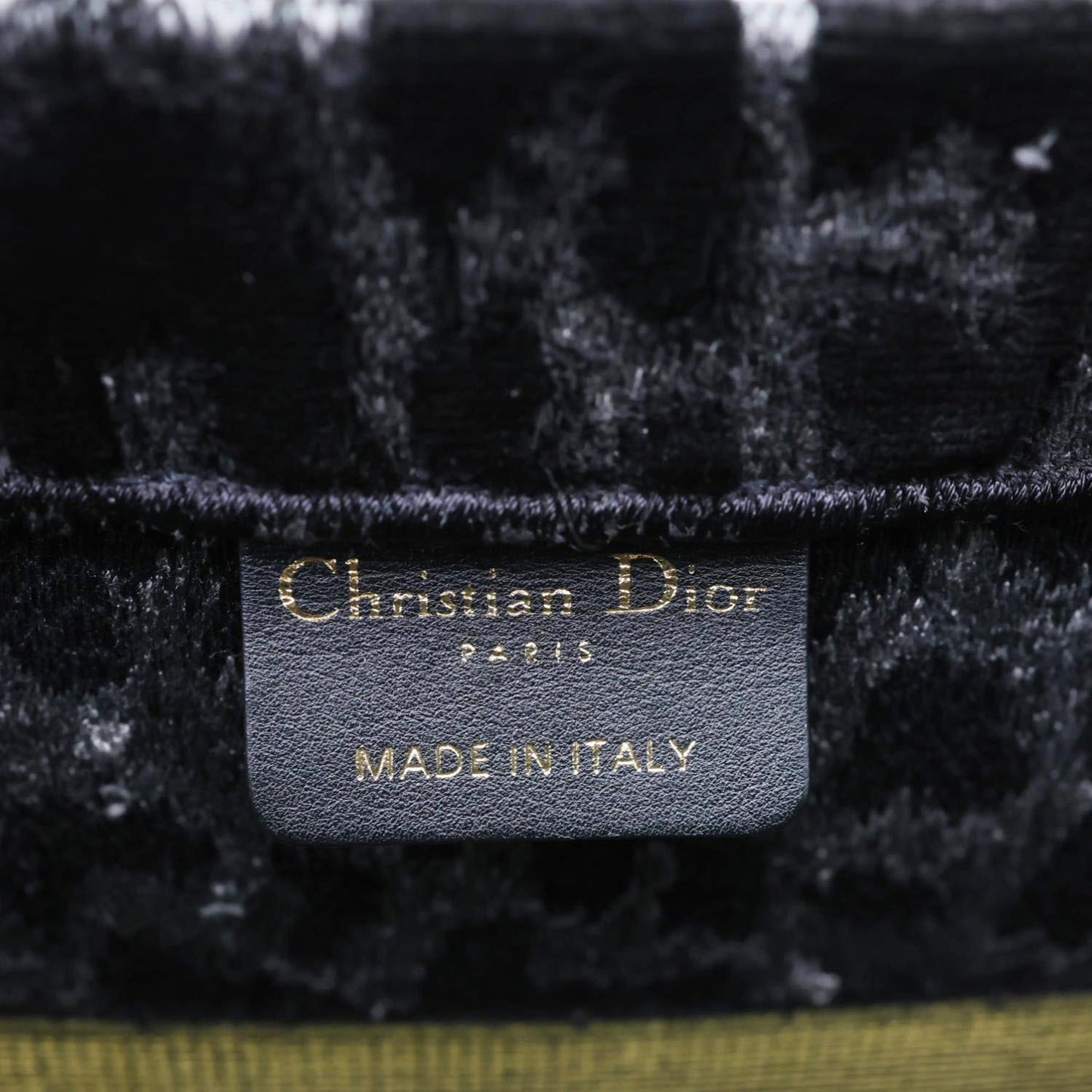 CHRISTIAN DIOR Book Medium Leopard Mizza Embroidered Tote Bag Black