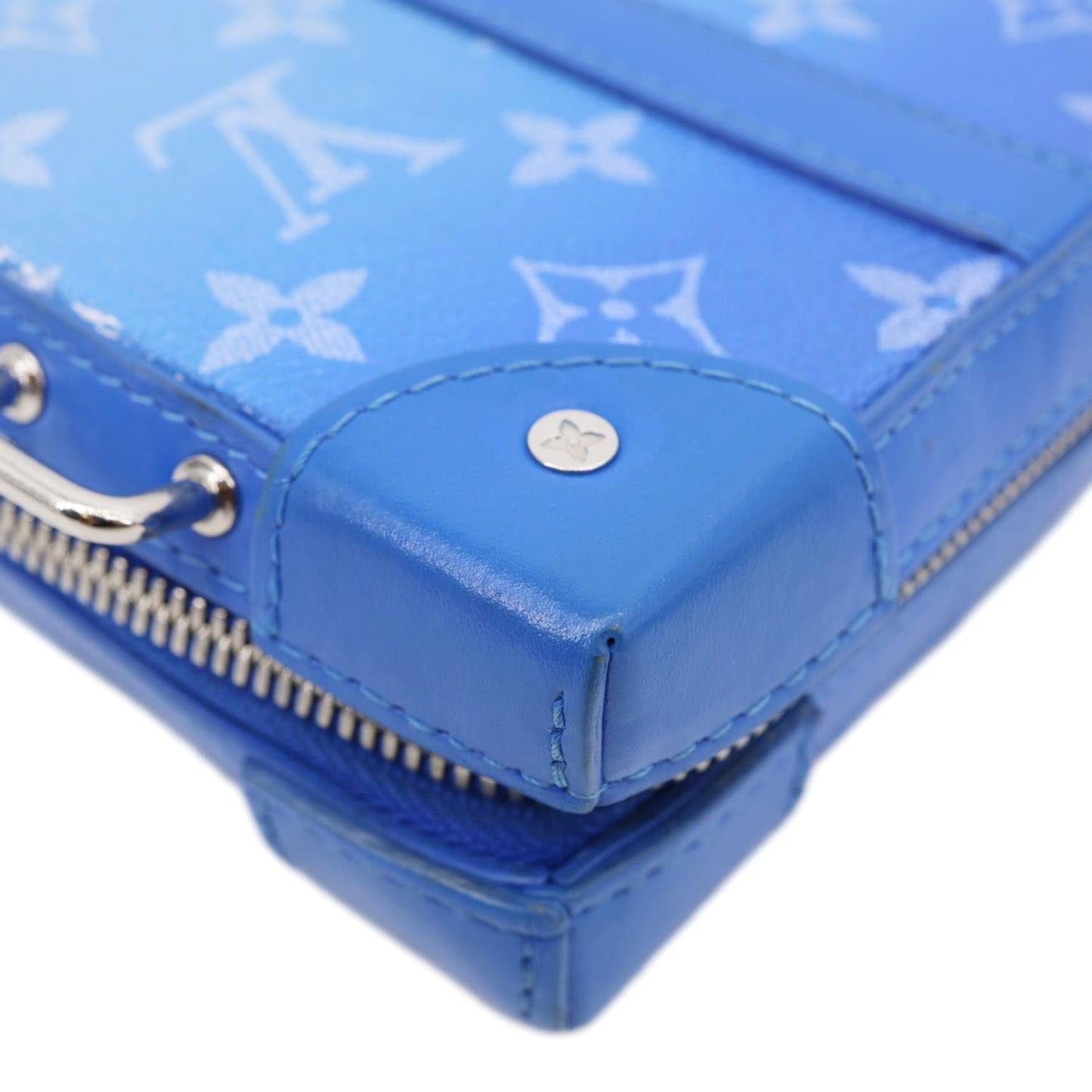 LOUIS VUITTON Soft Trunk Monogram Clouds Crossbody Bag Blue