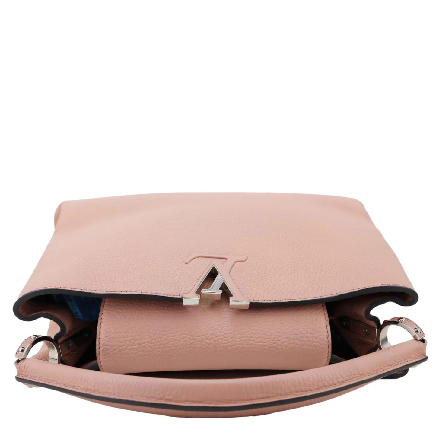LOUIS VUITTON Capucines MM Taurillon Leather Satchel Bag Magnolia