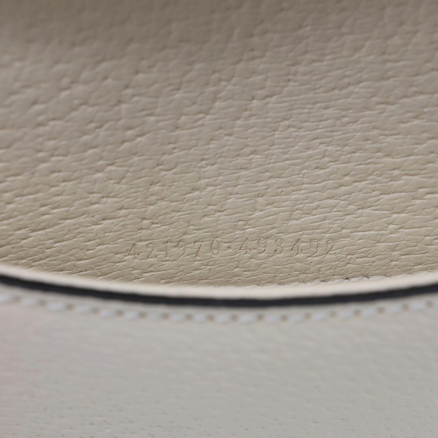 GUCCI Dionysus Mini Leather Crossbody Bag Off White 421970