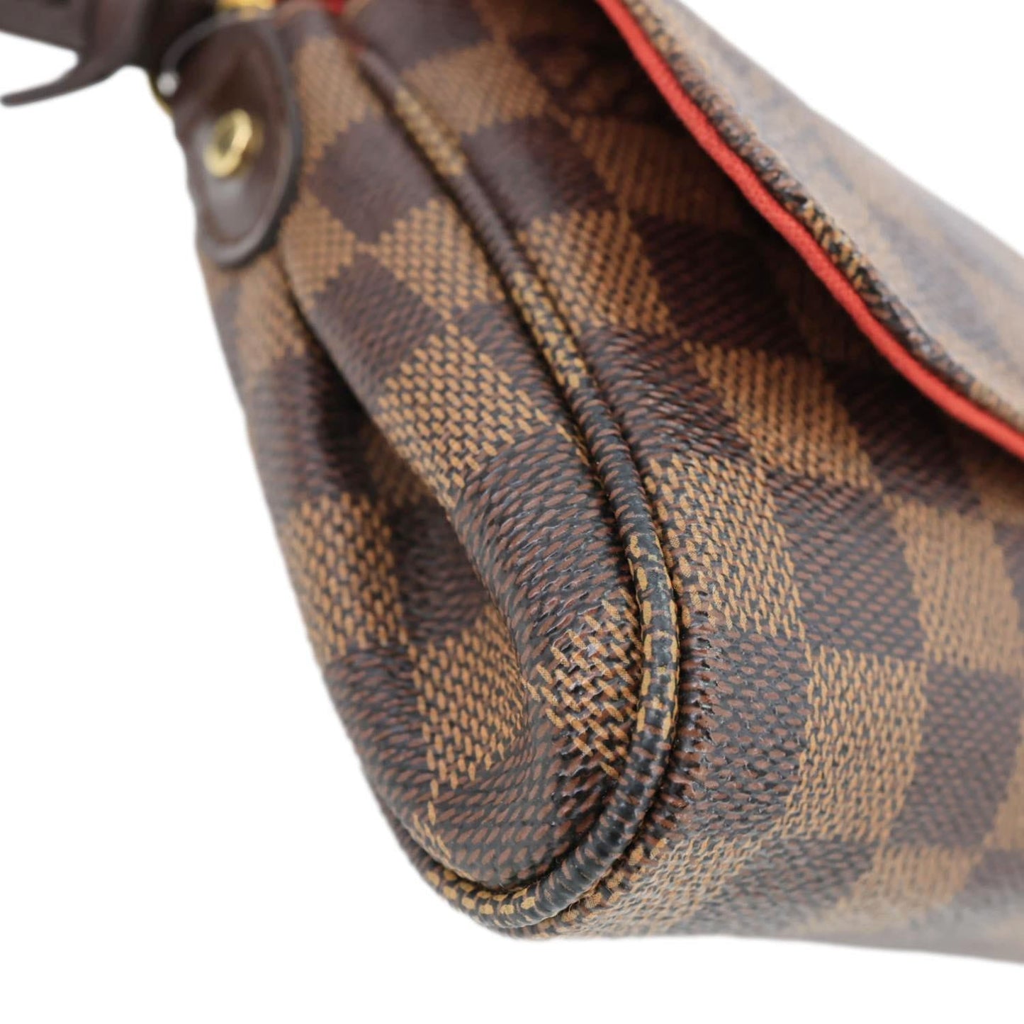 LOUIS VUITTON Favorite PM Damier Ebene Chain Crossbody Bag Brown