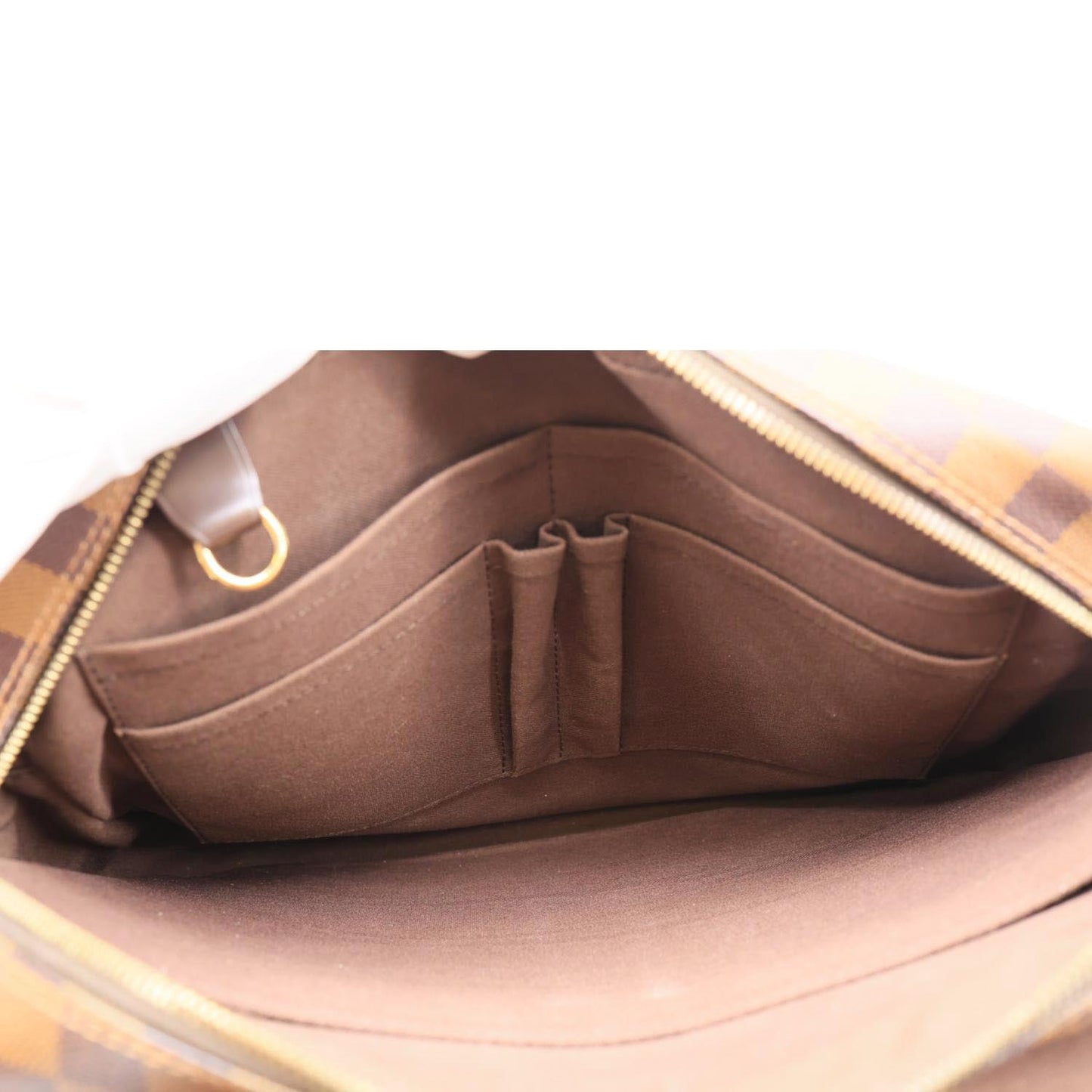 LOUIS VUITTON Shelton MM Damier Ebene Messenger Bag Brown