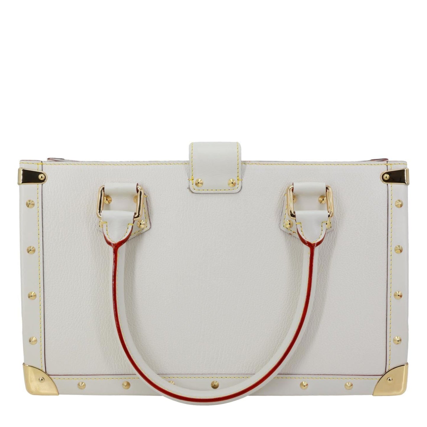 LOUIS VUITTON Suhali Le Fabuleux Leather Satchel Bag Off White