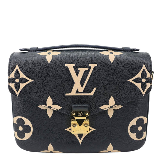 LOUIS VUITTON Metis Pochette Empreinte Leather Crossbody Bag Bicolor