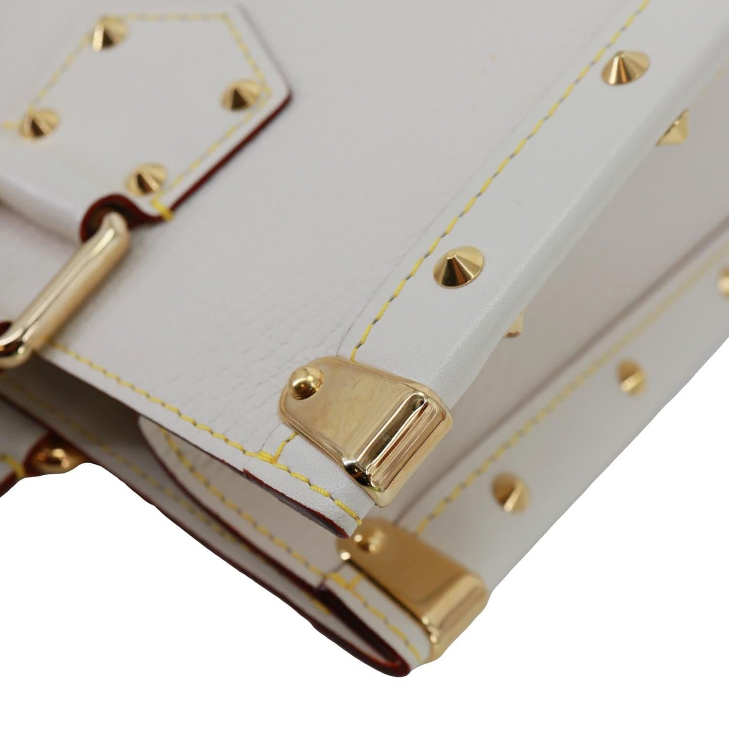 LOUIS VUITTON Suhali Le Fabuleux Leather Satchel Bag Off White