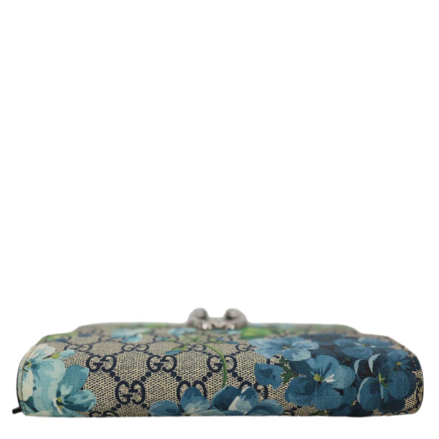 GUCCI Dionysus Blooms GG Supreme Crossbody Chain Wallet Blue 401231