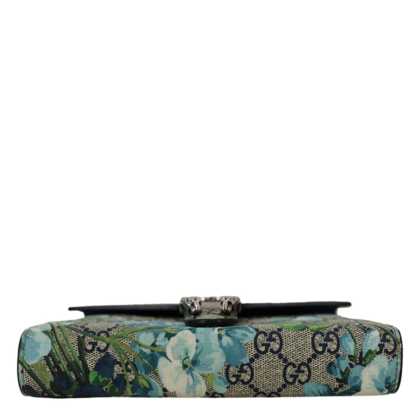 GUCCI Dionysus Blooms GG Supreme Crossbody Chain Wallet Blue 401231
