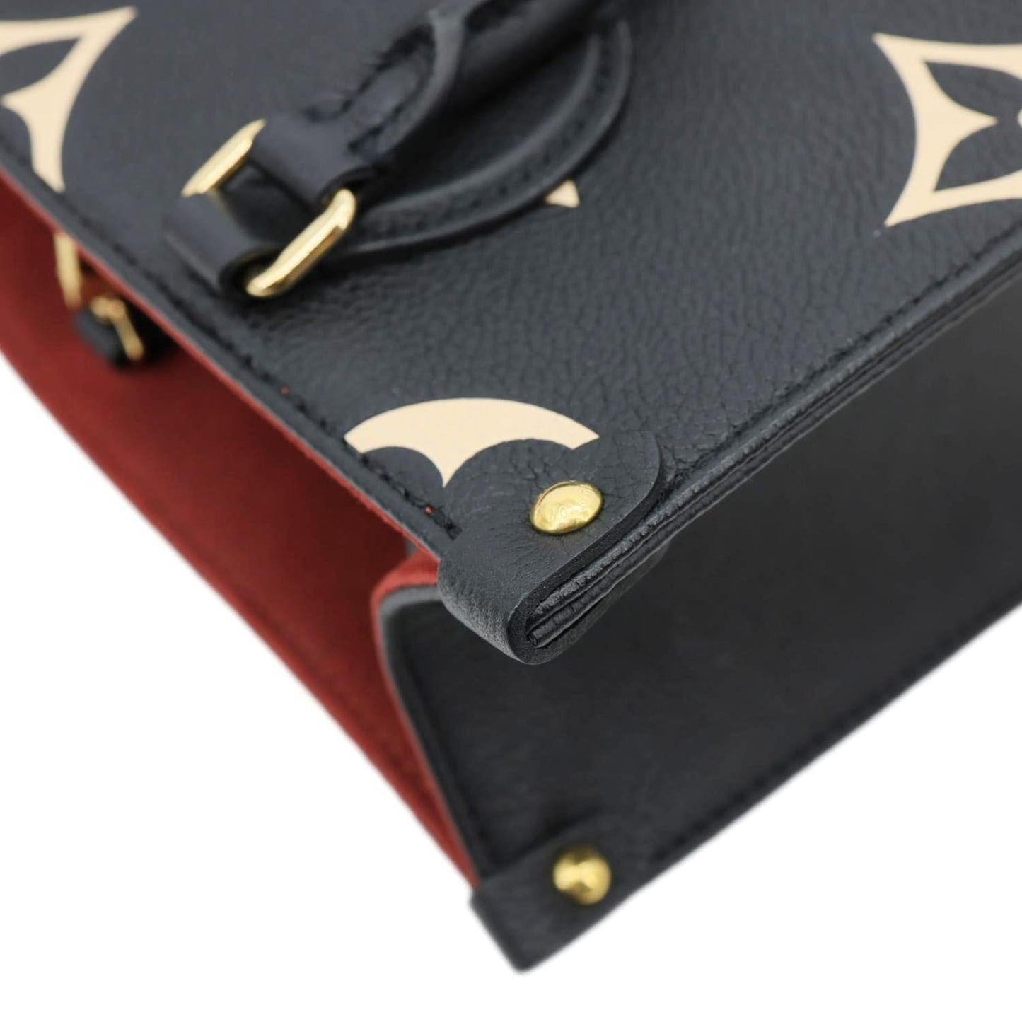 LOUIS VUITTON Onthego PM Monogram Empreinte Shoulder Bag Bicolor
