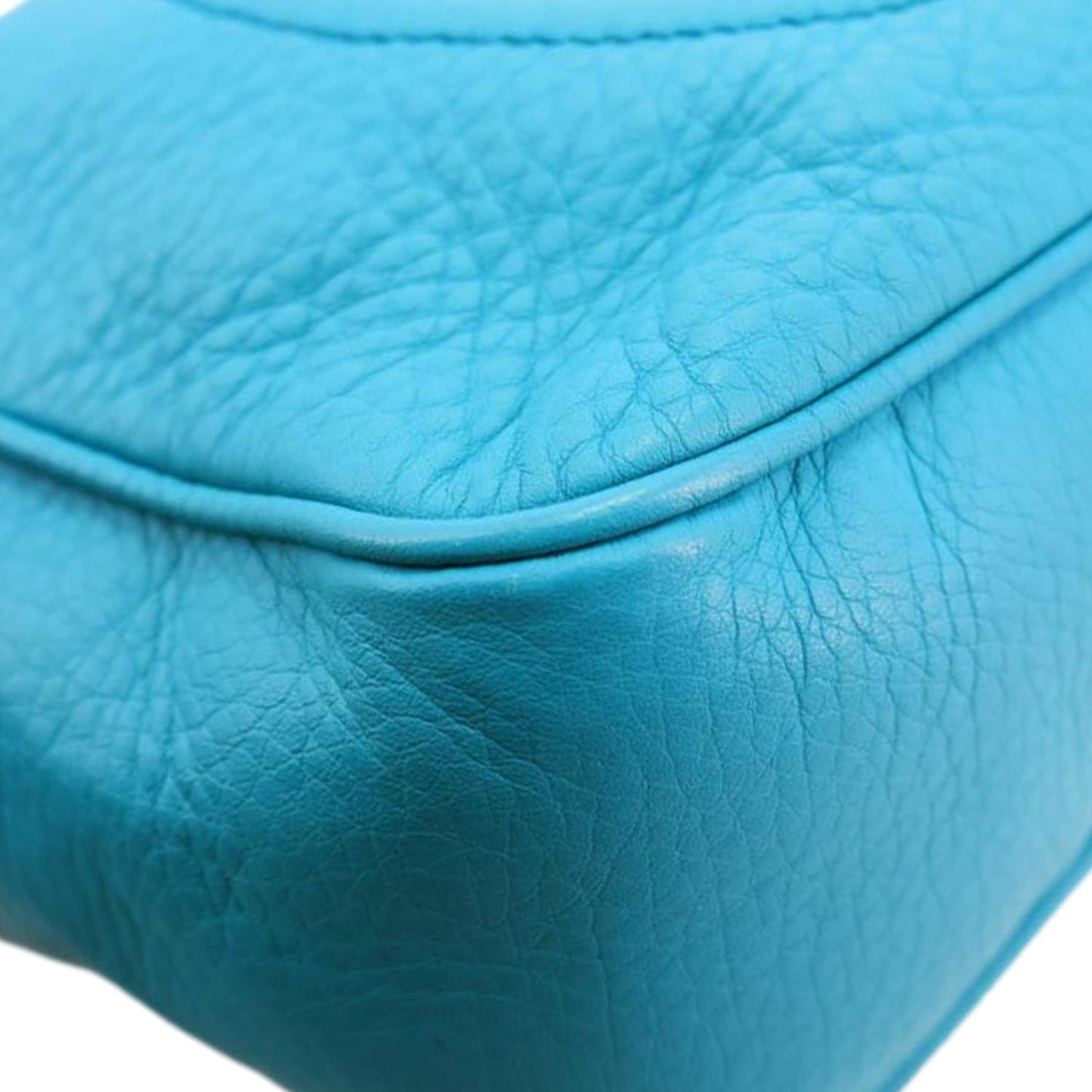GUCCI Soho Disco Leather Camera Crossbody Bag Teal 308364