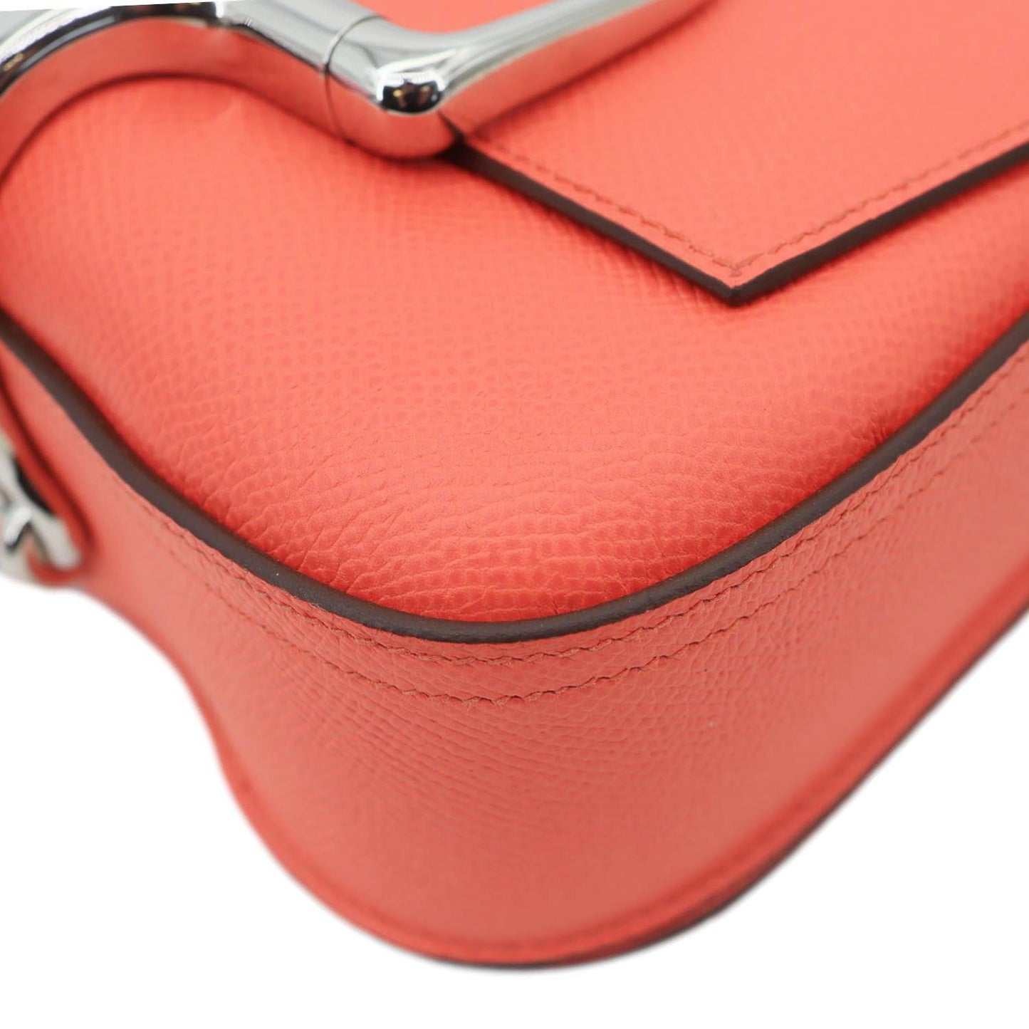 HERMES Della Cavalleria Mini Epsom Leather Shoulder Bag Pink