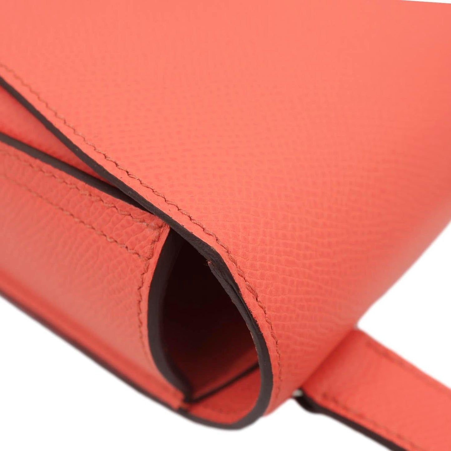 HERMES Della Cavalleria Mini Epsom Leather Shoulder Bag Pink