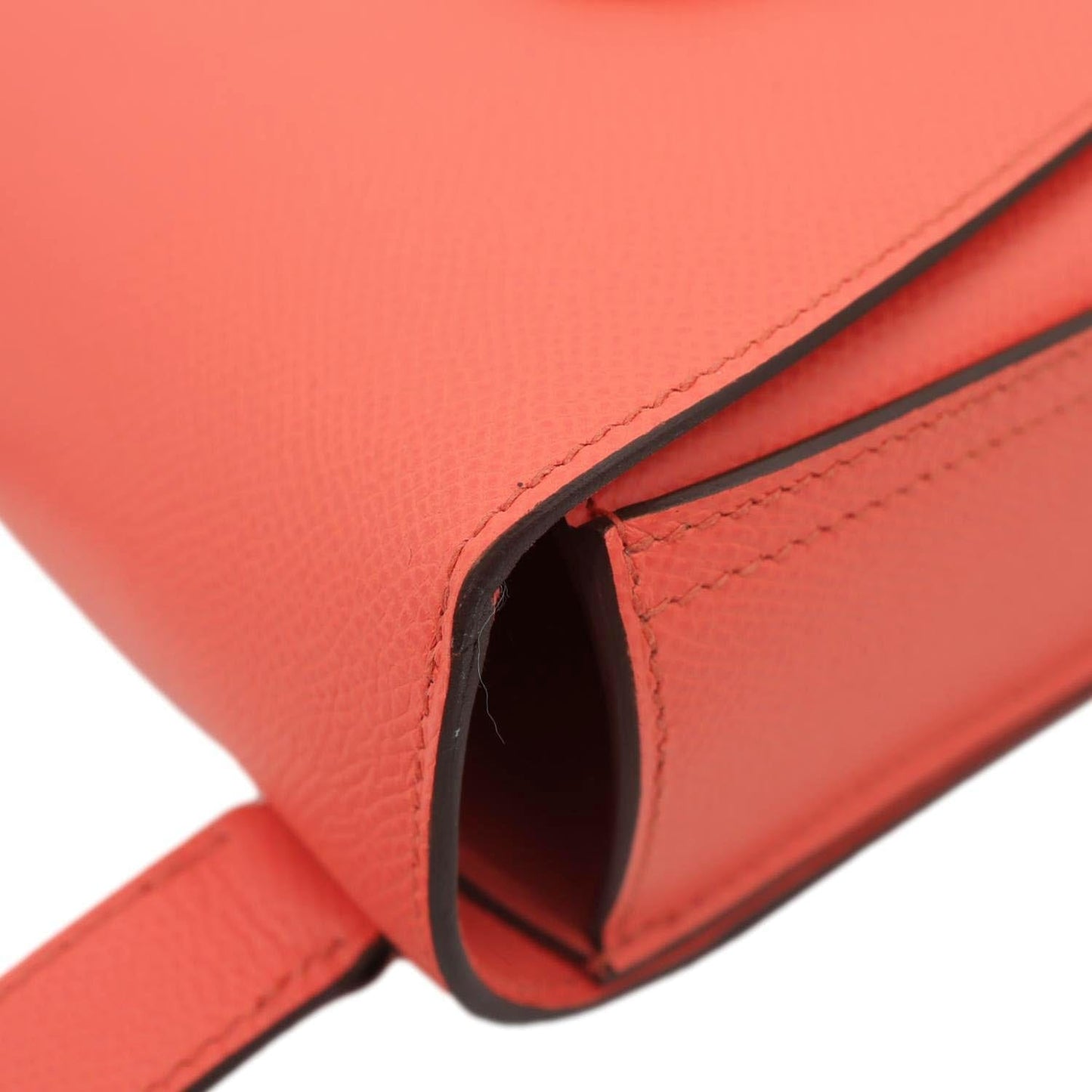 HERMES Della Cavalleria Mini Epsom Leather Shoulder Bag Pink