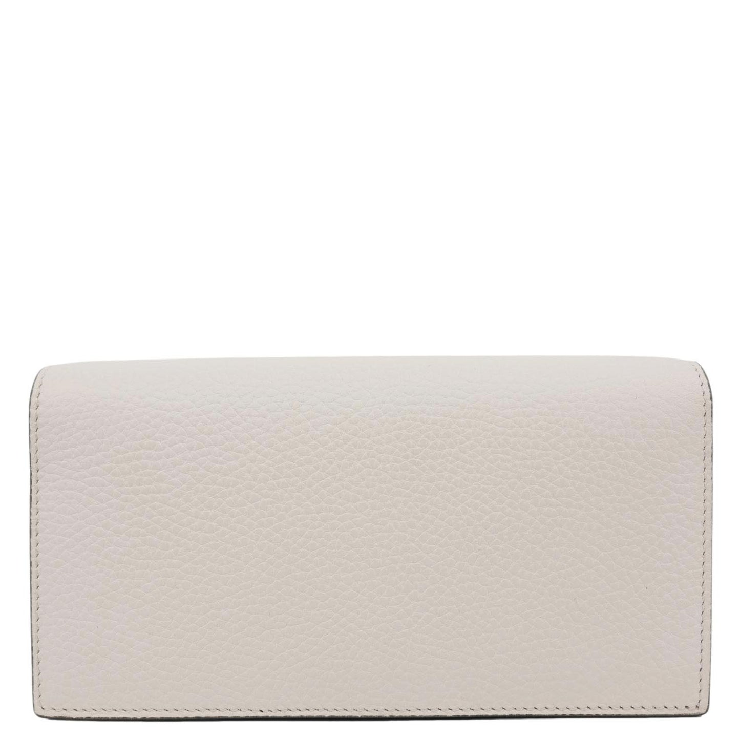 GUCCI Interlocking G Leather Chain Wallet Beige 746056
