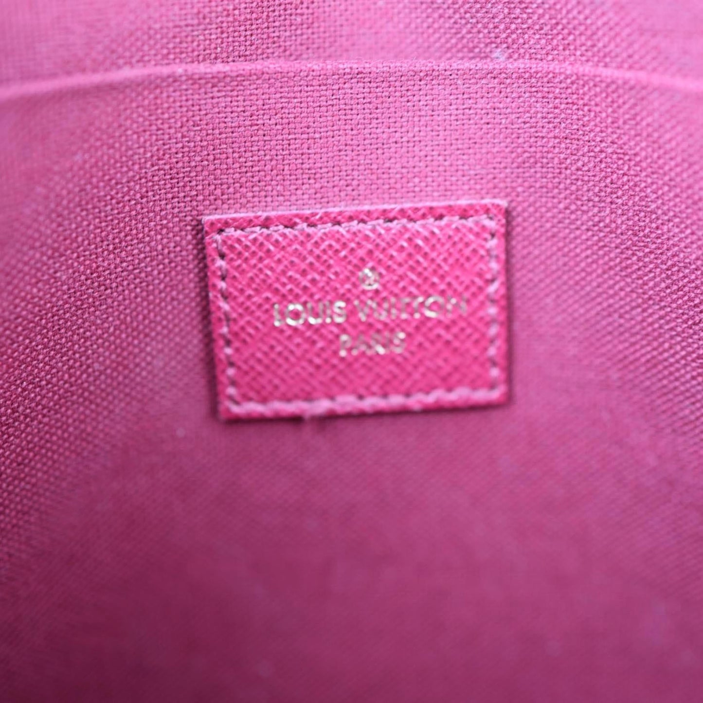 LOUIS VUITTON Felicie Pochette Monogram Canvas Crossbody Bag Brown