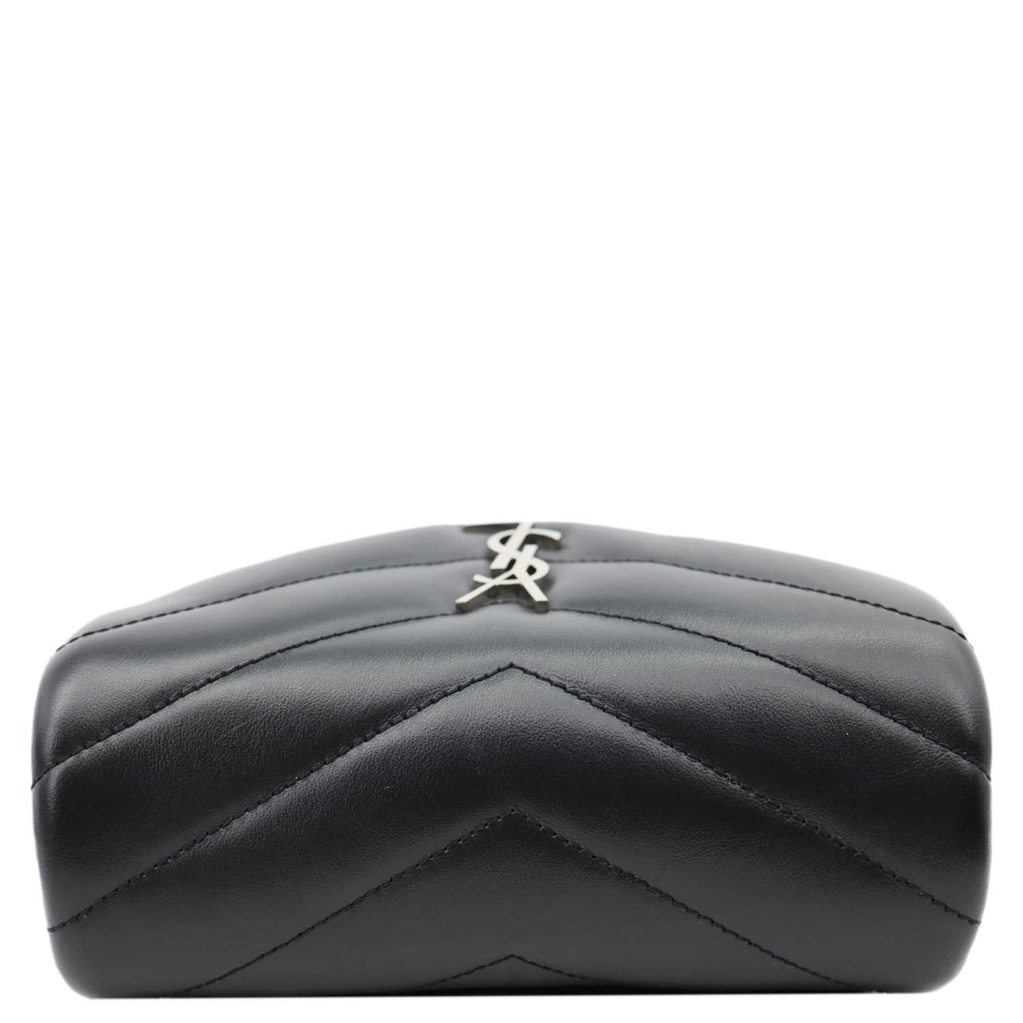 YVES SAINT LAURENT Loulou Toy Calfskin Leather Crossbody Bag Black