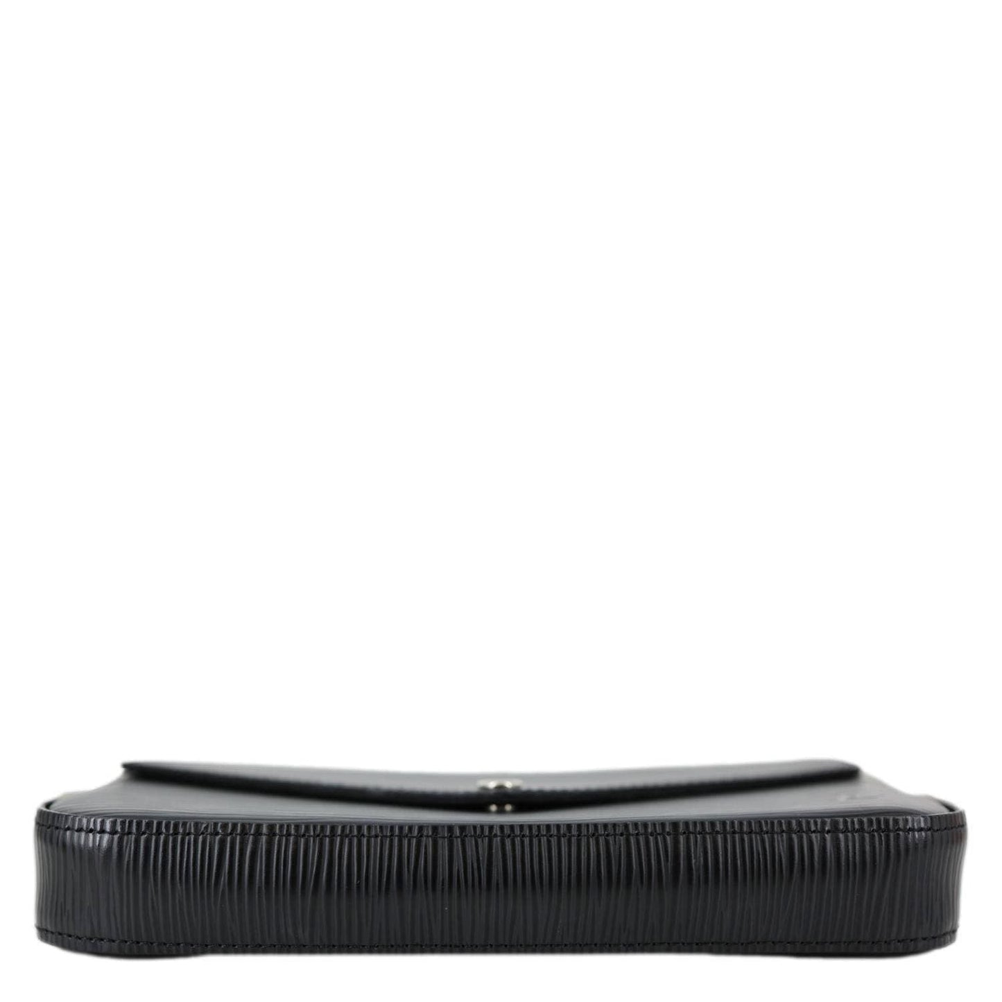 LOUIS VUITTON Felicie Pochette Epi Leather Crossbody Bag Black