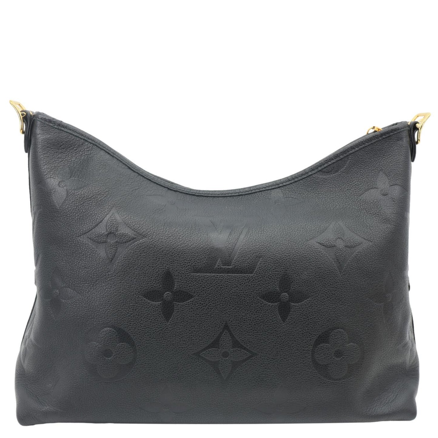 LOUIS VUITTON Carryall MM Monogram Empreinte Leather Shoulder Bag Black