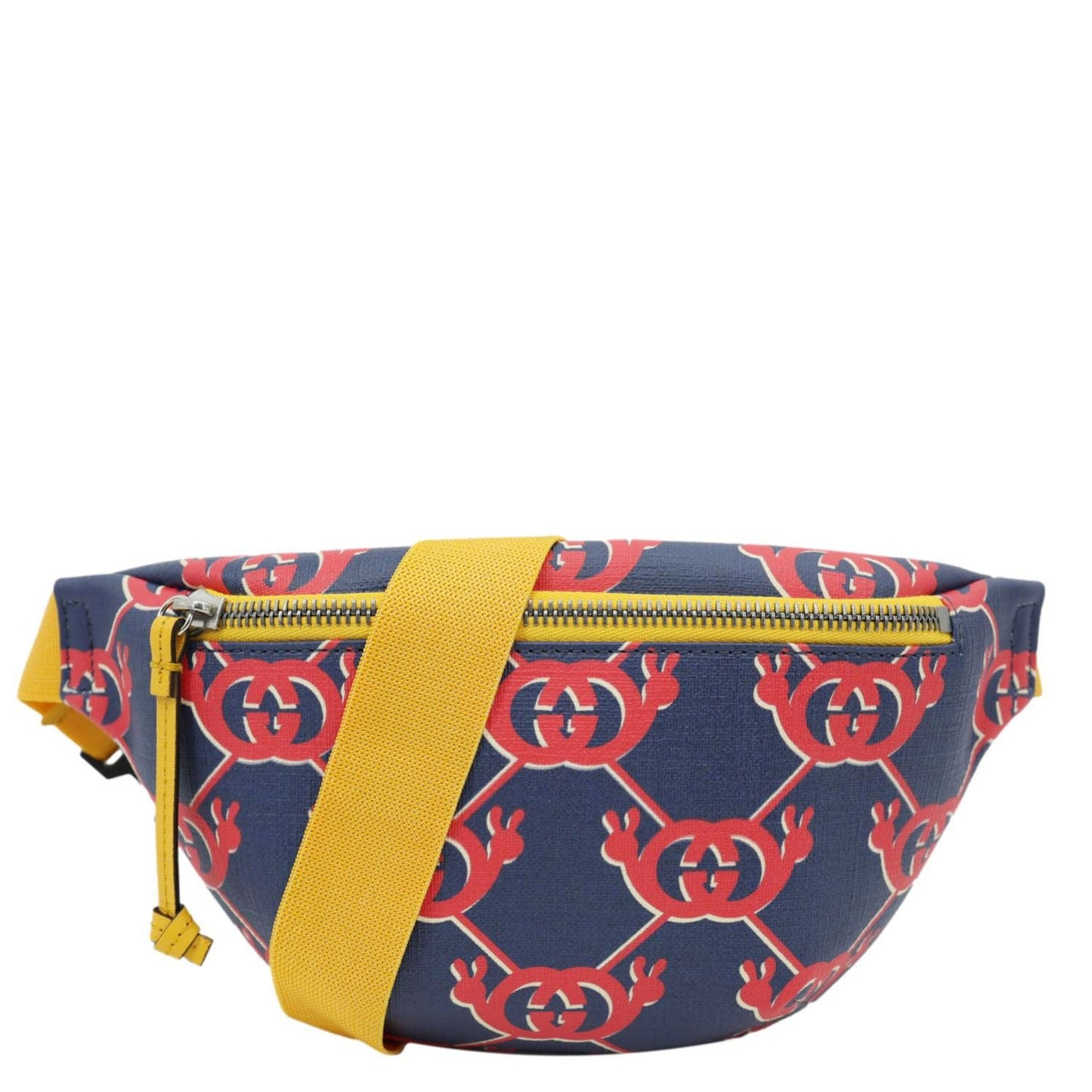 GUCCI Children's Interlocking G Snail Print Canvas Bumbag Blue 502095