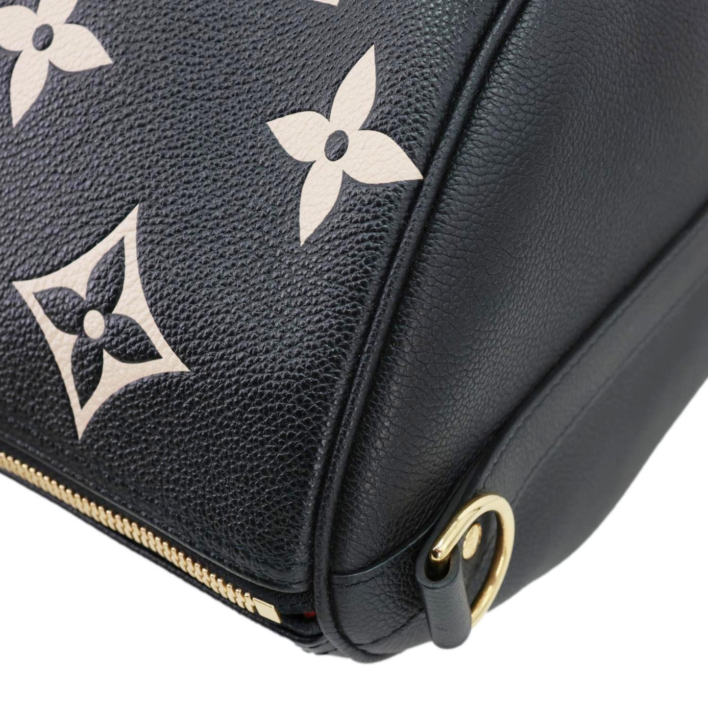 LOUIS VUITTON Keepall 45 Bandouliere Monogram Empreinte Leather Travel Bag Bicolor