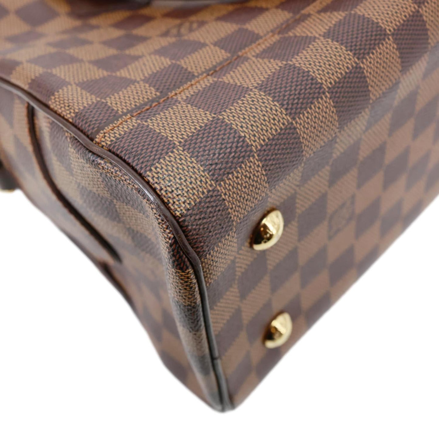 LOUIS VUITTON Duomo Damier Ebene Satchel Bag Brown