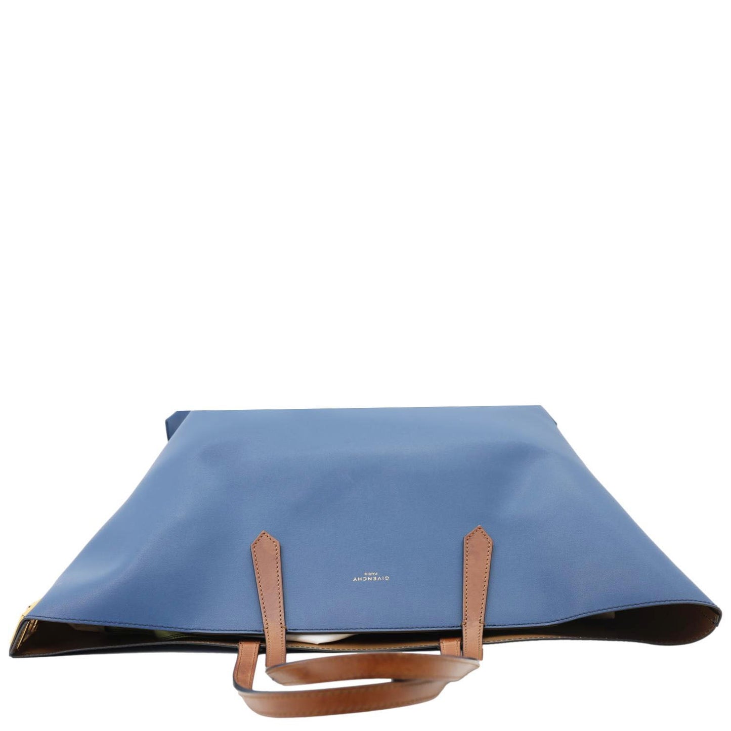 GIVENCHY GV Calf Leather Shopper Tote Bag Blue