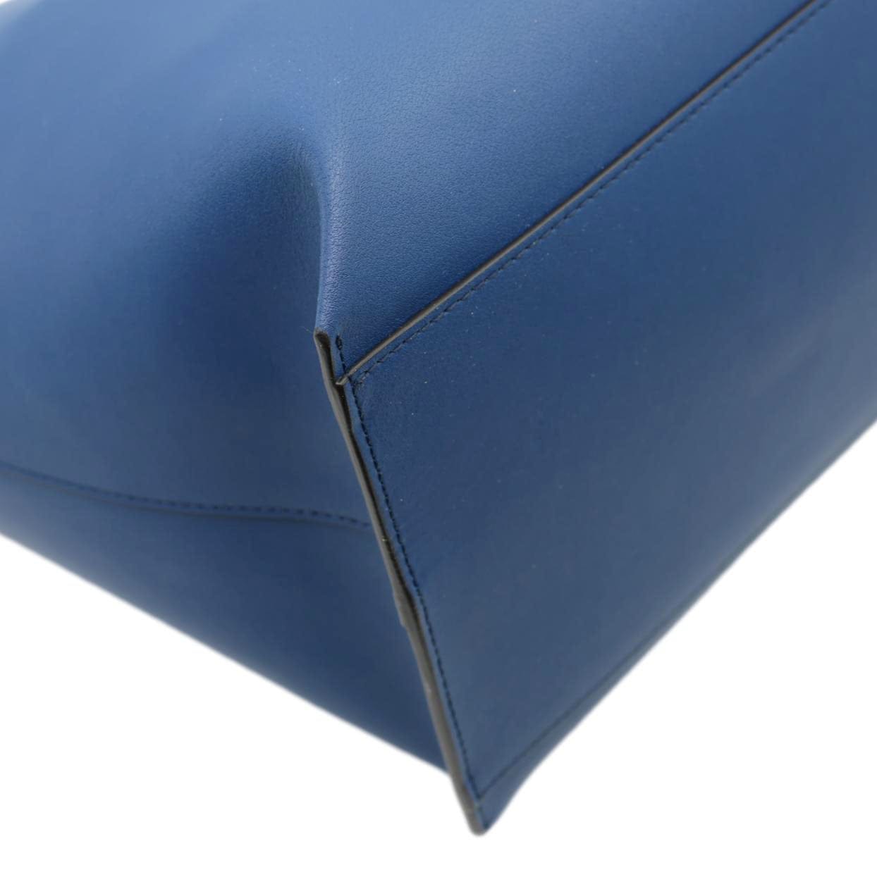 GIVENCHY GV Calf Leather Shopper Tote Bag Blue