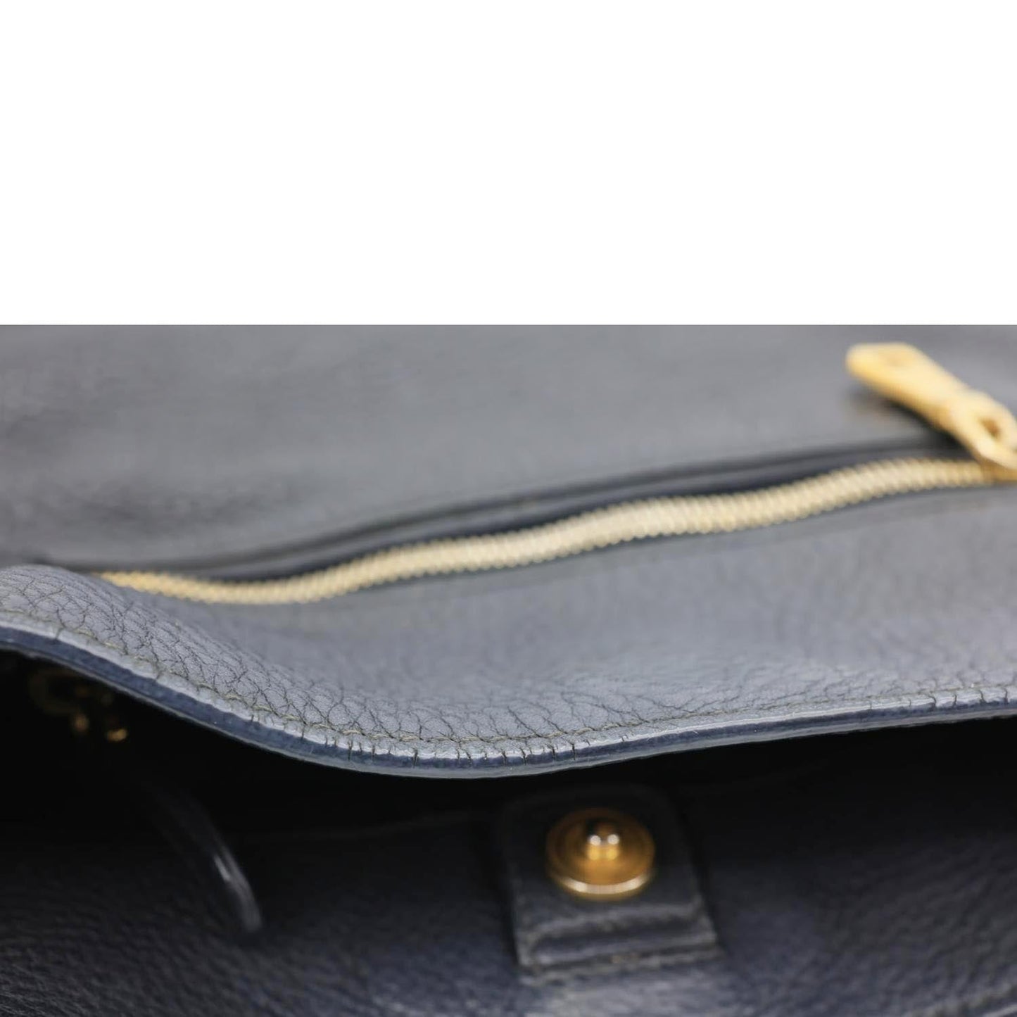 PRADA Vitello Daino Front Zip Leather Hobo Bag Black