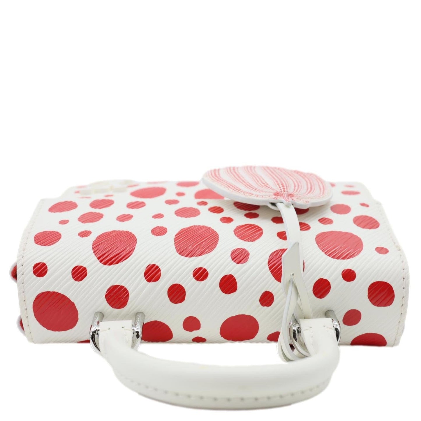LOUIS VUITTON LV x YK Cluny Mini Monogram Kusama Epi Leather Shoulder Bag Red