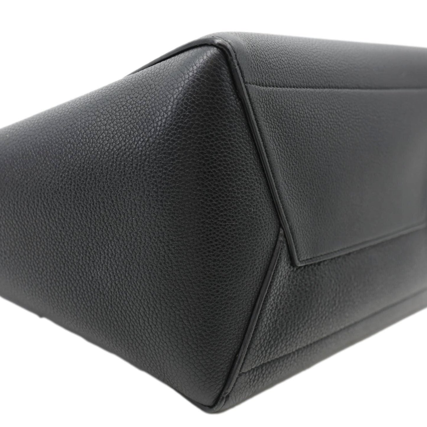 CELINE Sangle Bucket Soft Grained Calfskin Tote Bag Black