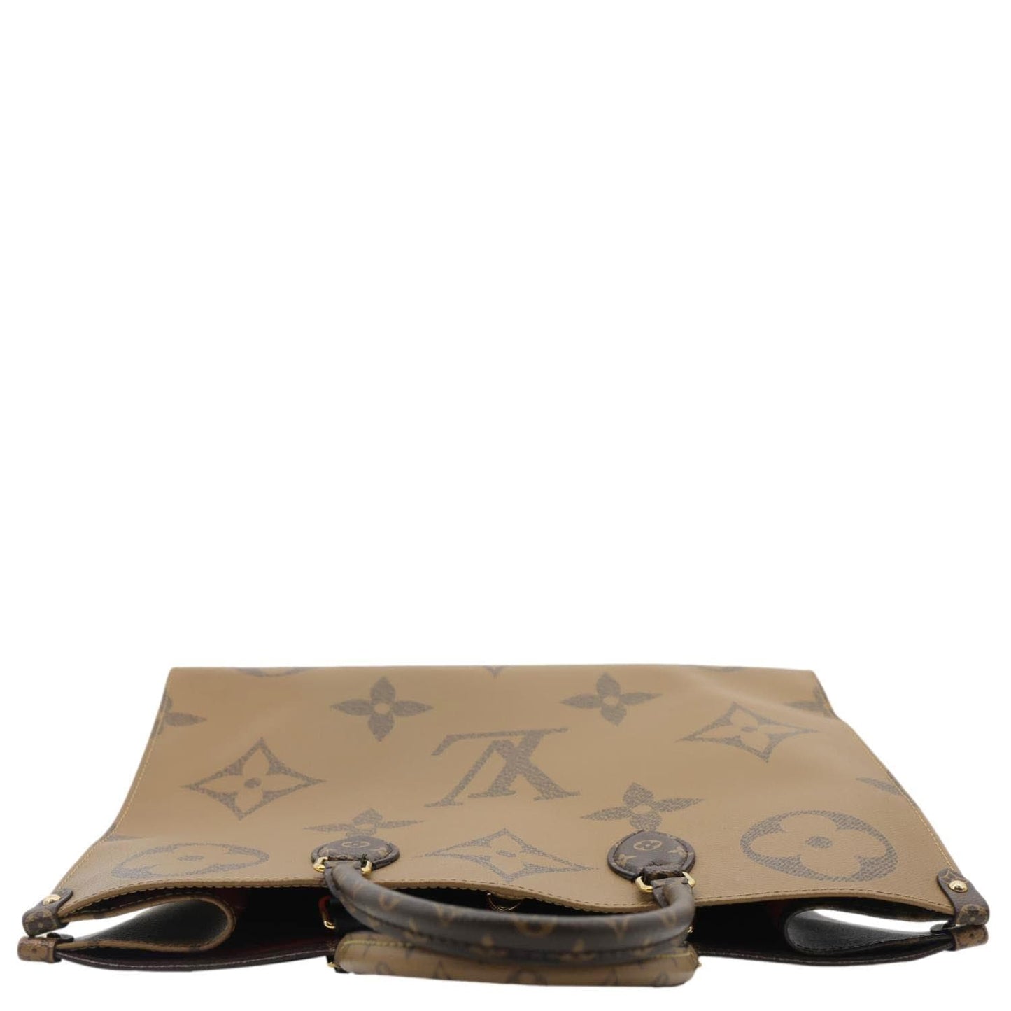 LOUIS VUITTON Onthego GM Giant Monogram Reverse Canvas Tote Bag Brown