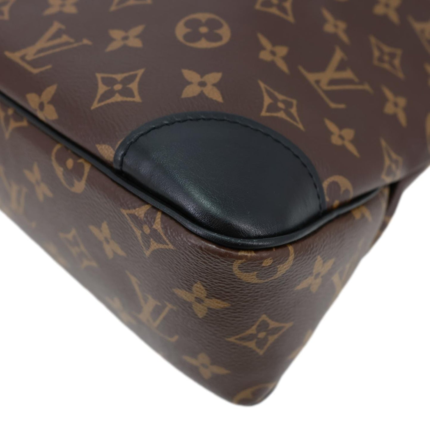LOUIS VUITTON Odeon NM MM Monogram Canvas Shoulder Bag Black