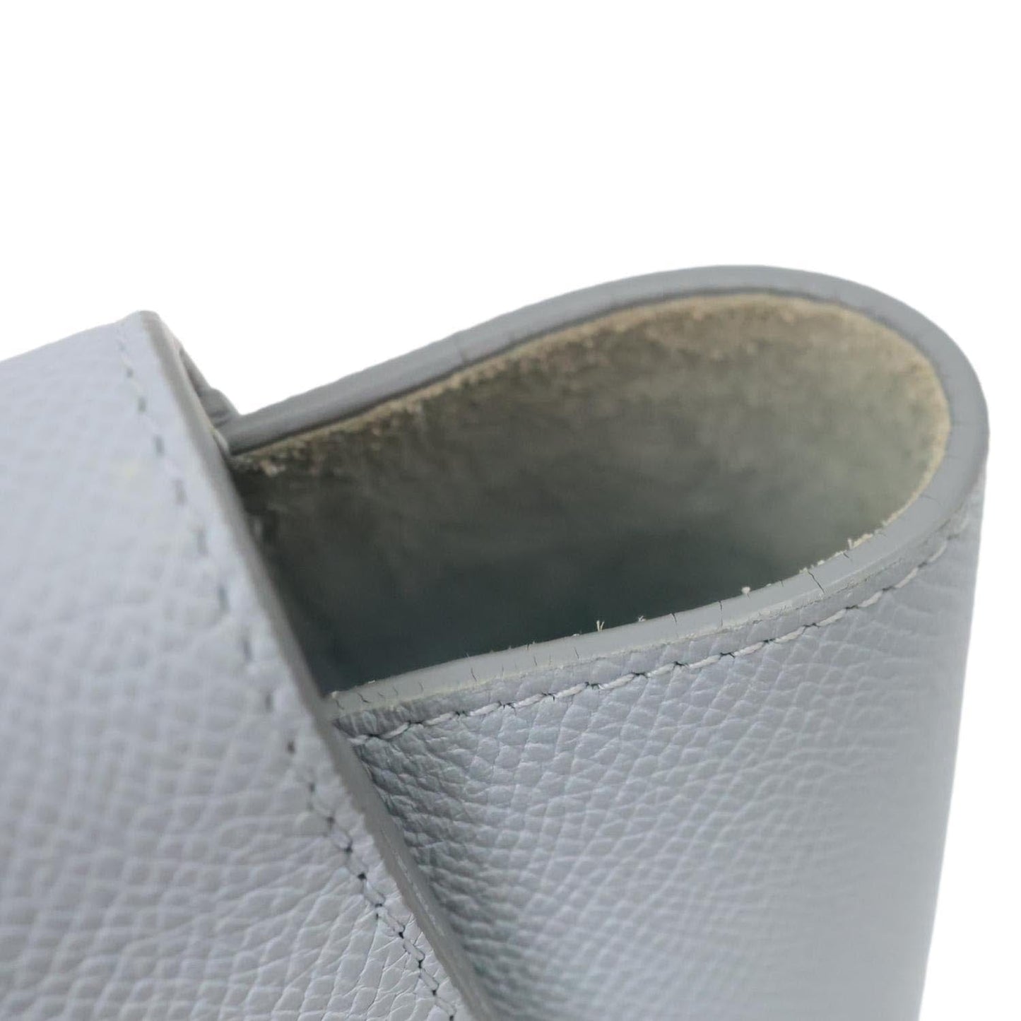 CELINE Nano Belt Grained Leather Shoulder Bag Light Blue